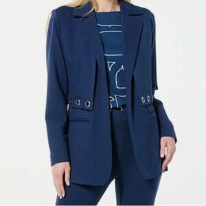 GREY by Jhoan Sebastian Grey Women's 3-in-1 Ponte Blazer Navy -2XP